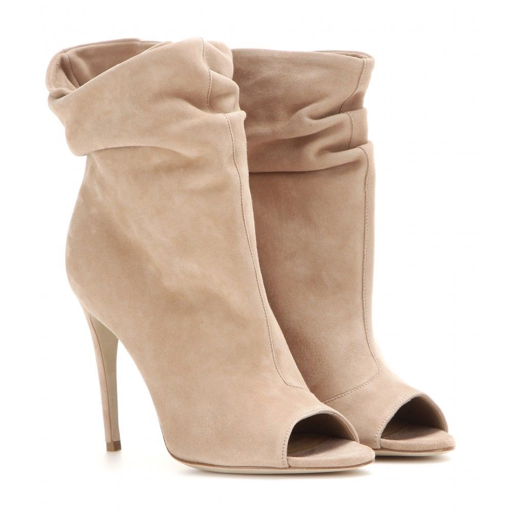 Burberry Burlison Open Toe Suede Heel - 36.5